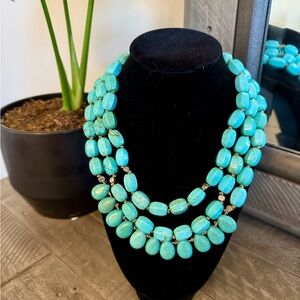 Silpada Turquoise Multi-Strand Statement Necklace